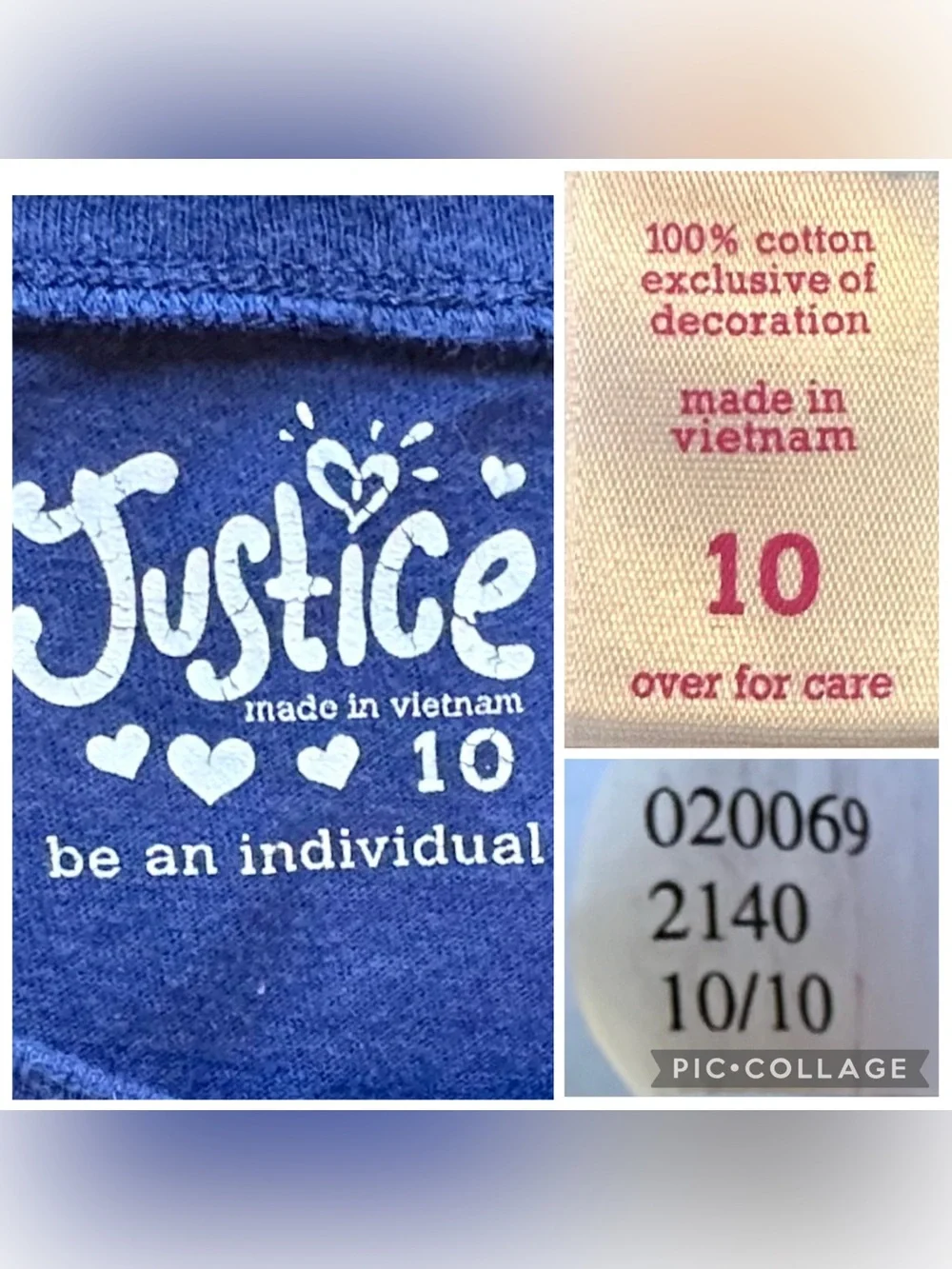 Justice Girls T-Shirt Basketball Hoops I’ve Got Game Blue Short Sleeve Cotton 10
